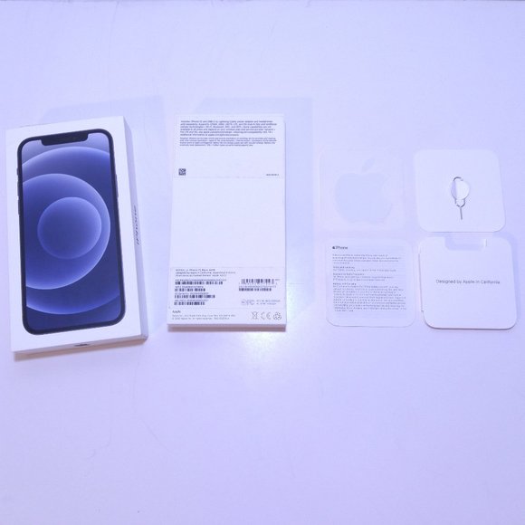APPLE iPHONE 12 BOX ONLY 64GB Original Packaging OEM Steve Jobs LOGO STICKER - Picture 1 of 16